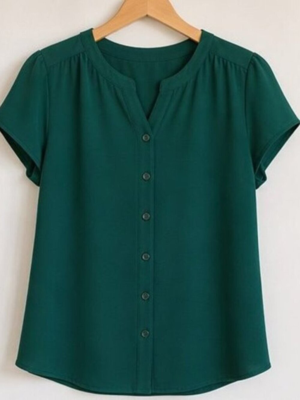 Emerald Ruffle Blouse